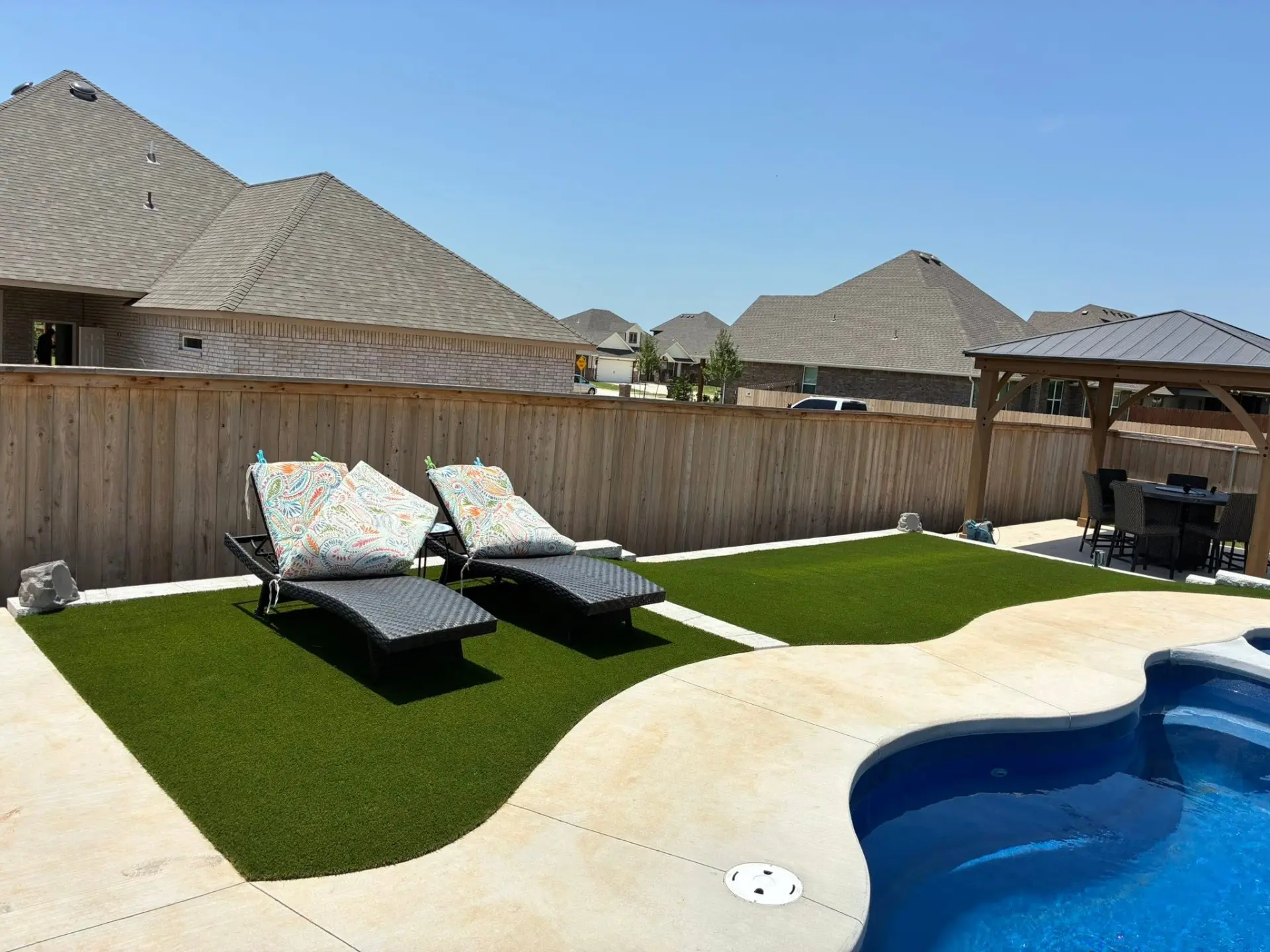 Poolside Artificial Turf — Artificial Turf in Yukon, OK
